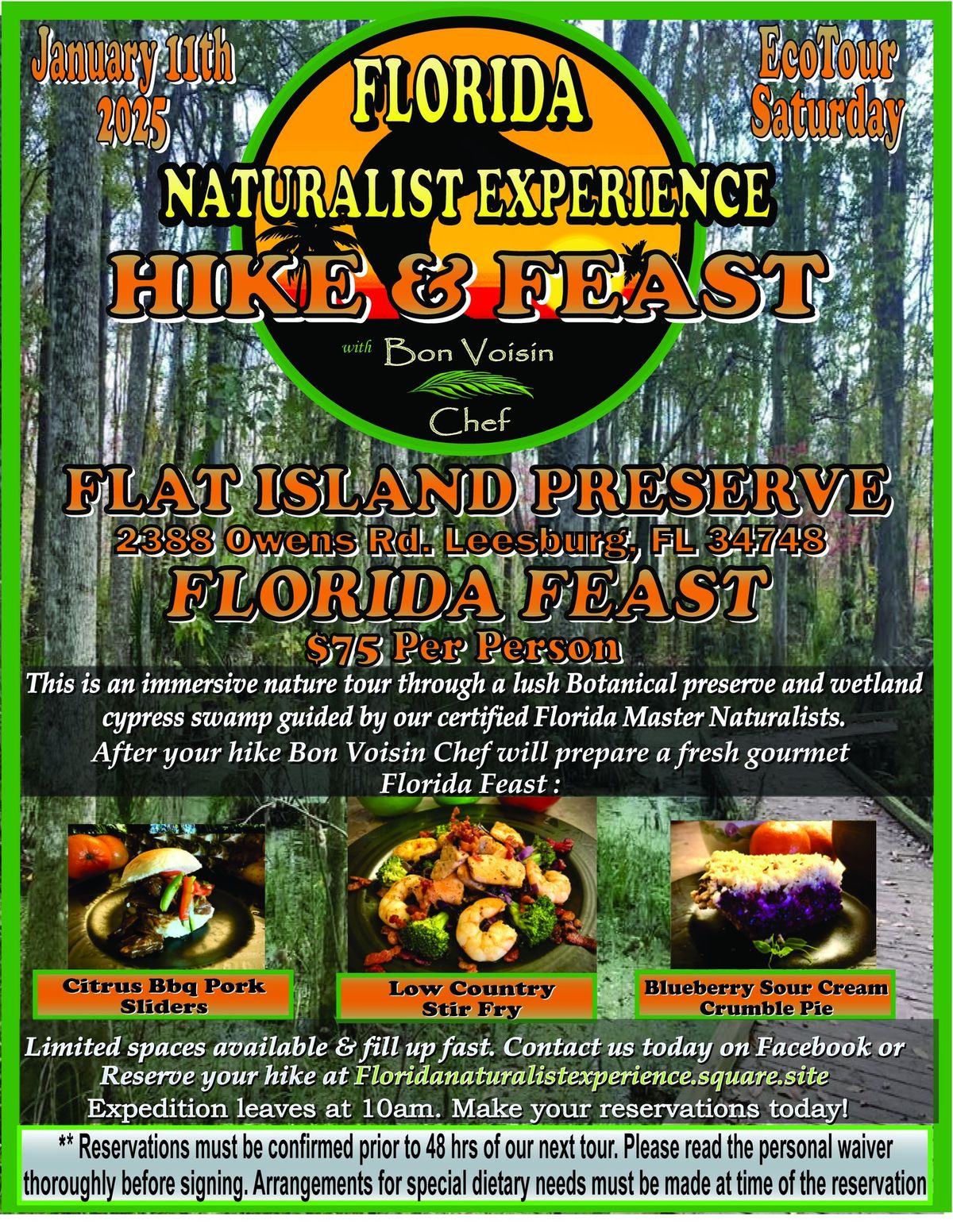 Hike and Feast at Flat Island Preserve 