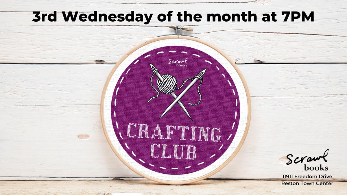 Crafting Club at Scrawl Books