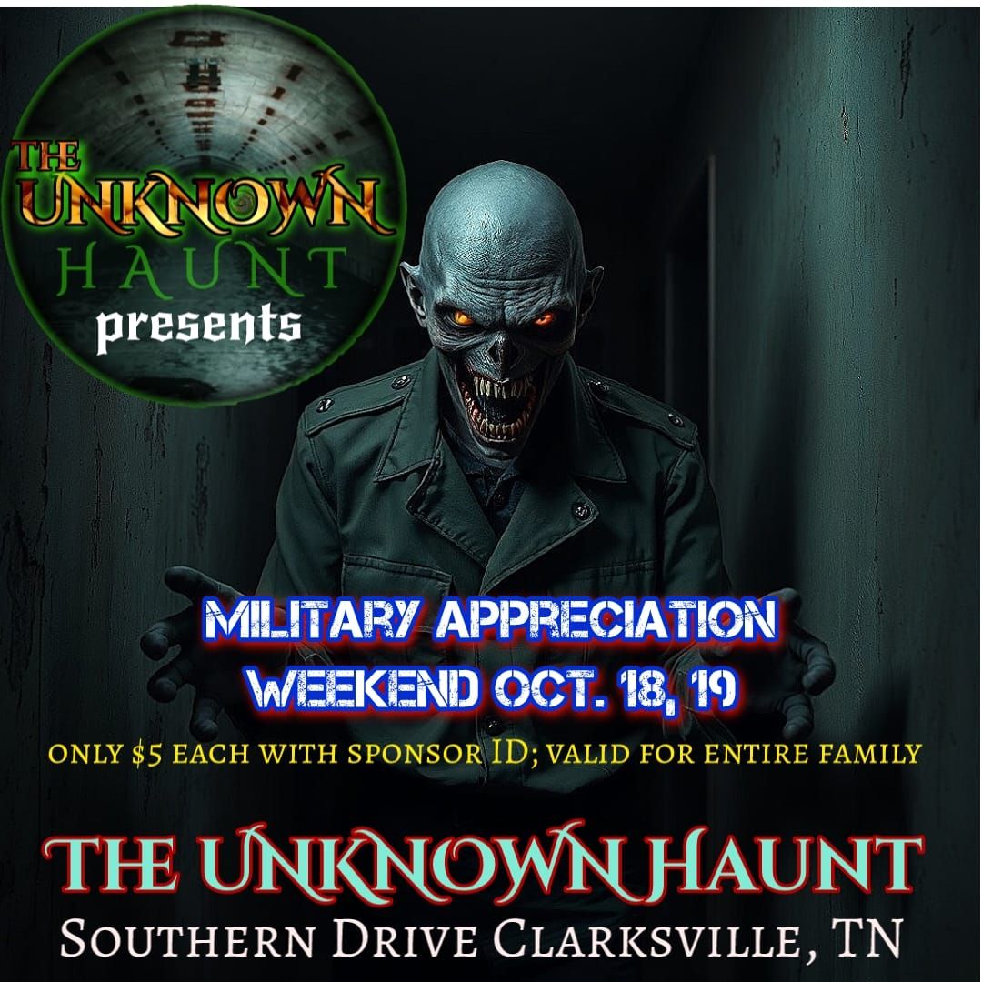 Military Appreciation Night at The Unknown Haunt