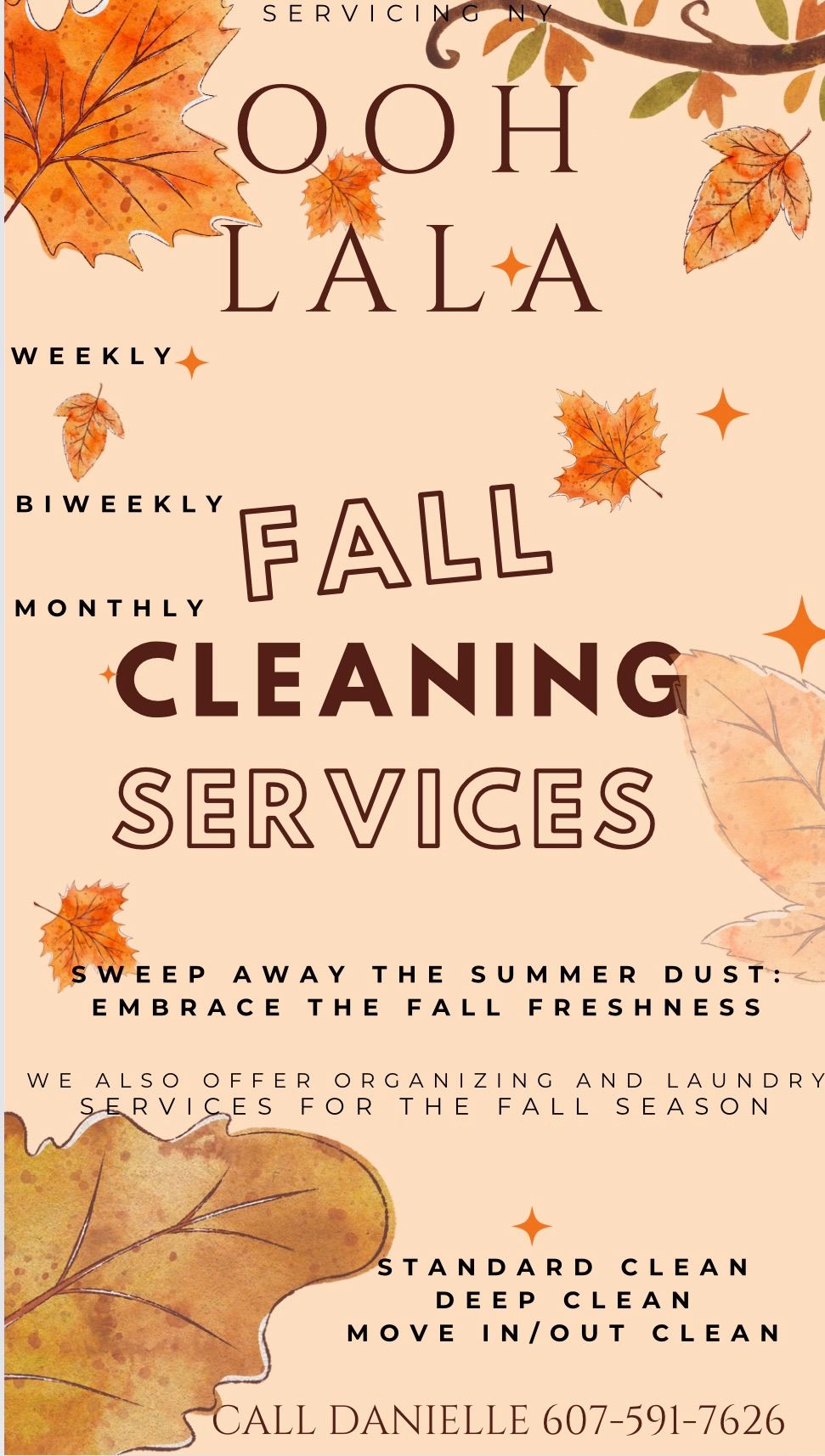 Fall Cleaning Services by Danielle