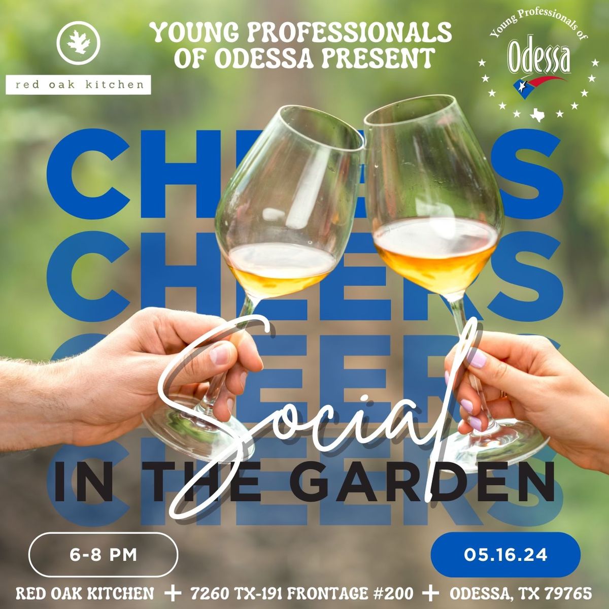 YPOdessa Networking Mixer - Social in the Garden at Red Oak Kitchen 