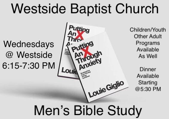 Men's Bible Study - "Putting an X Through Anxiety" 