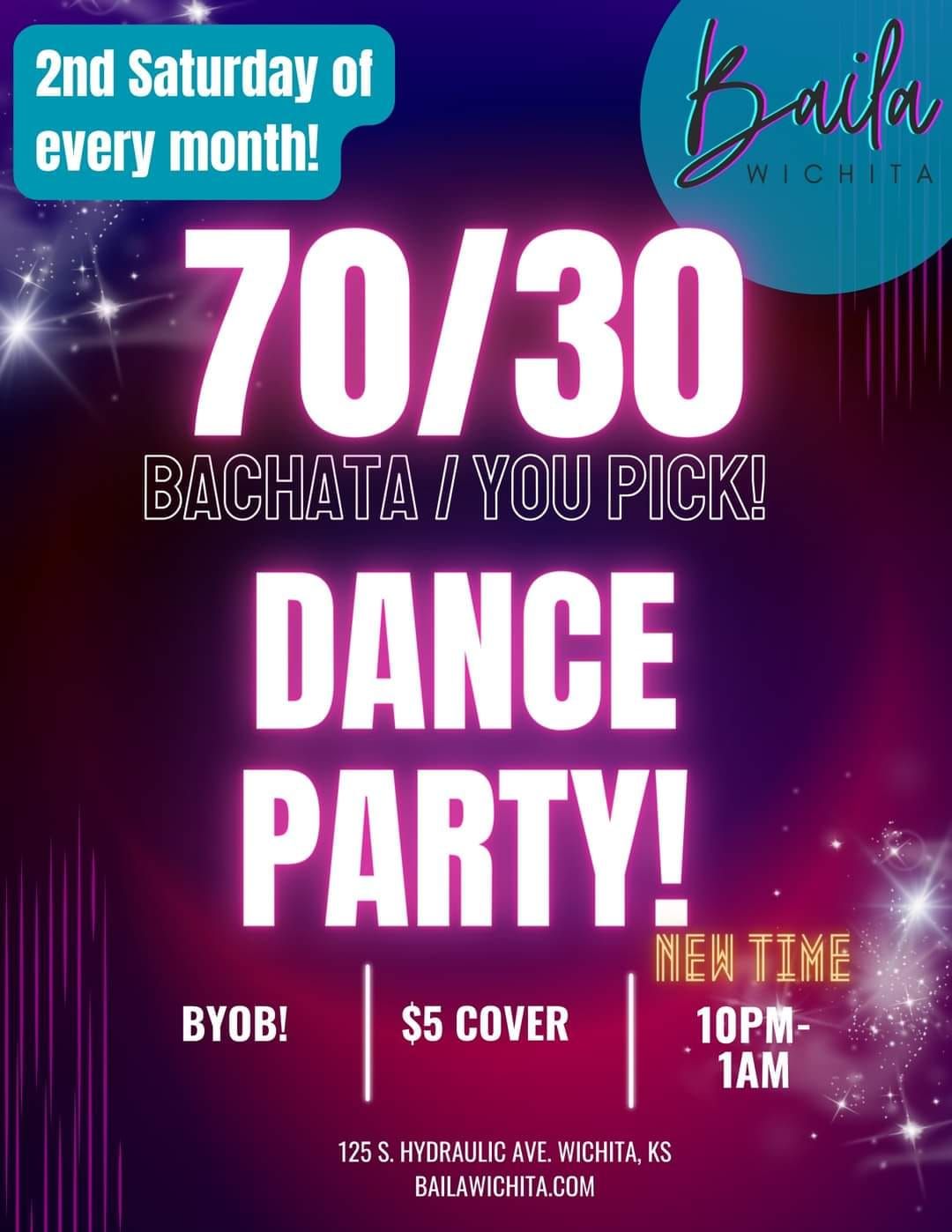 70\/30 Bachata Dance Party