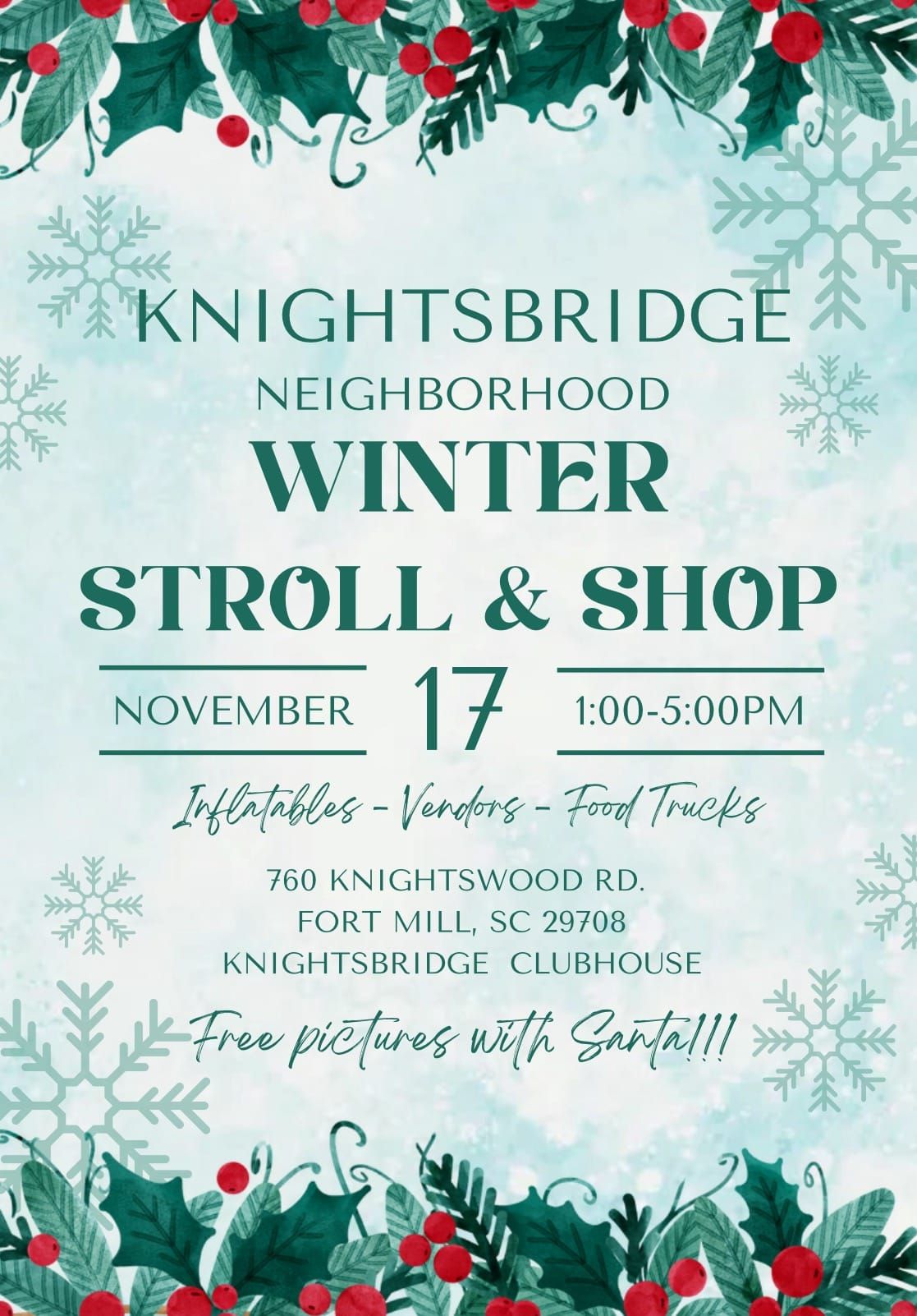 3rd Annual Knightsbridge Winter Stroll