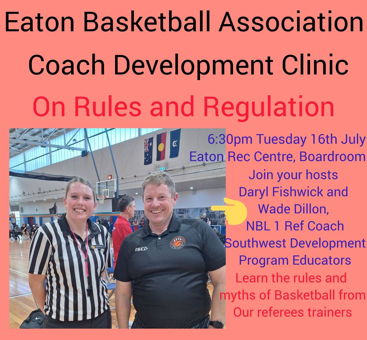 Coach Development Clinic - Rules and Regulations