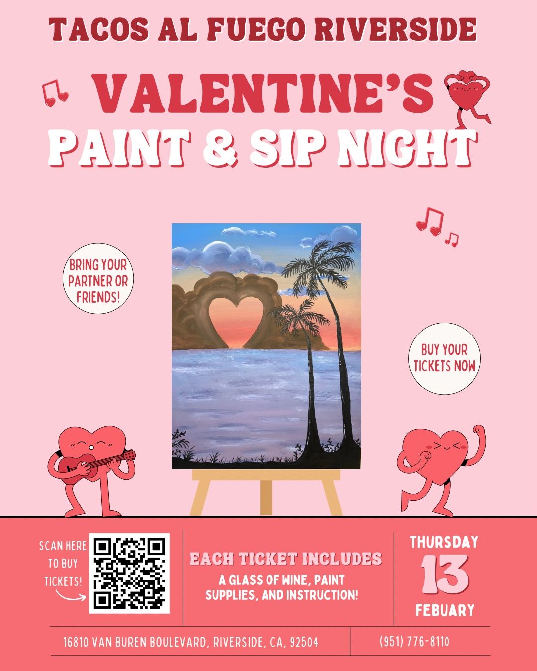 Valentine\u2019s Paint & Sip \ud83c\udfa8\ud83c\udf77