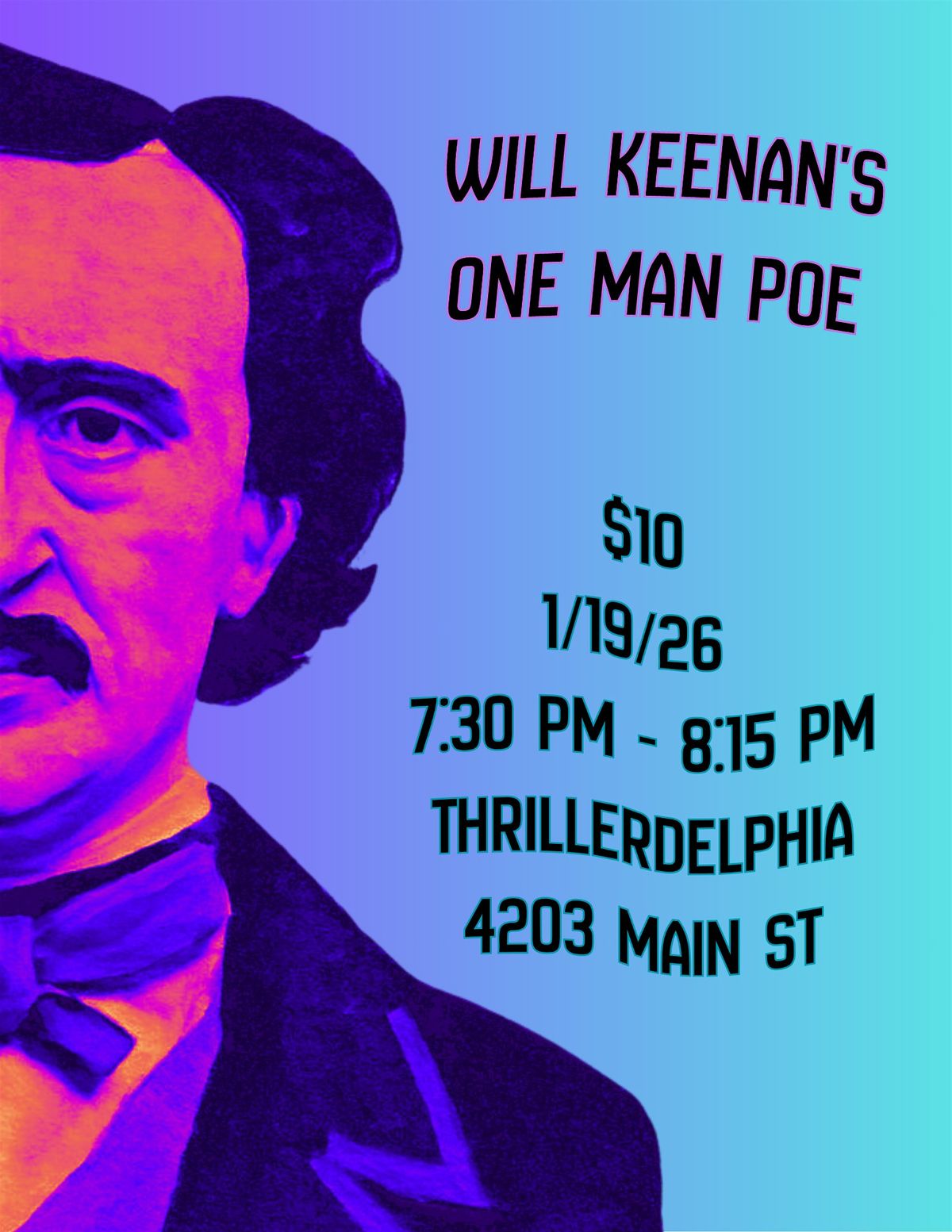 Will Keenan's One Man Poe