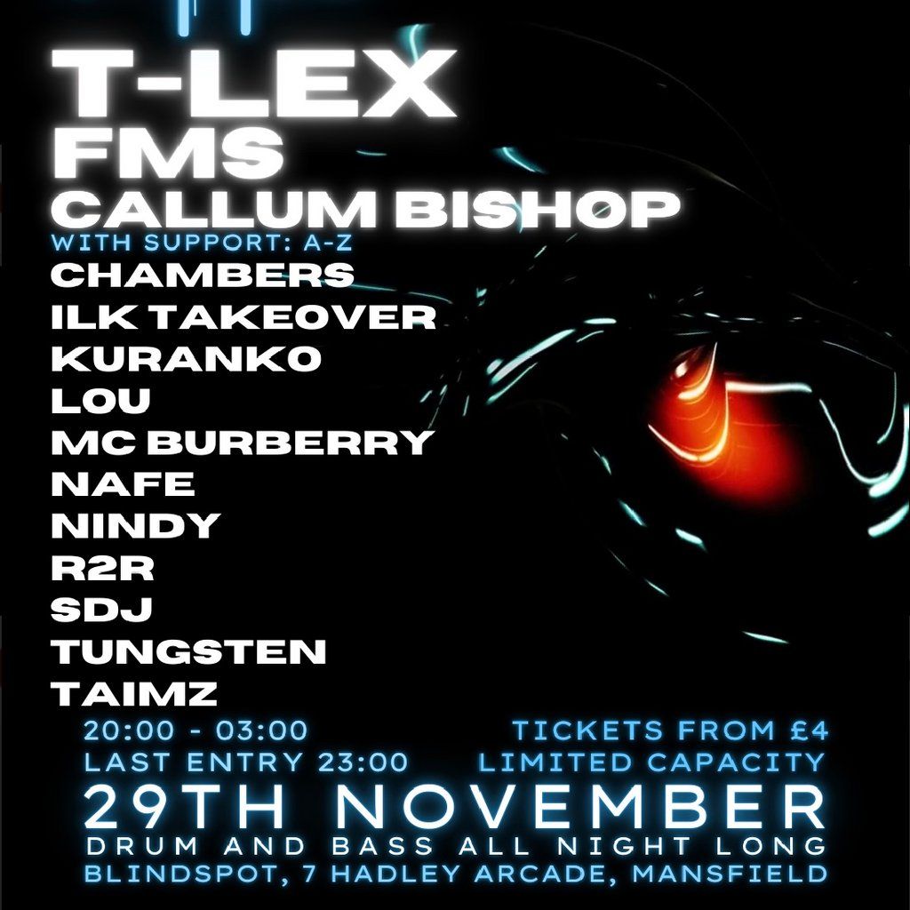 HOOKED x ILK PRESENTS SYNC W\/ T-LEX,FMS,CALLUM BISHOP +MORE(DNB)