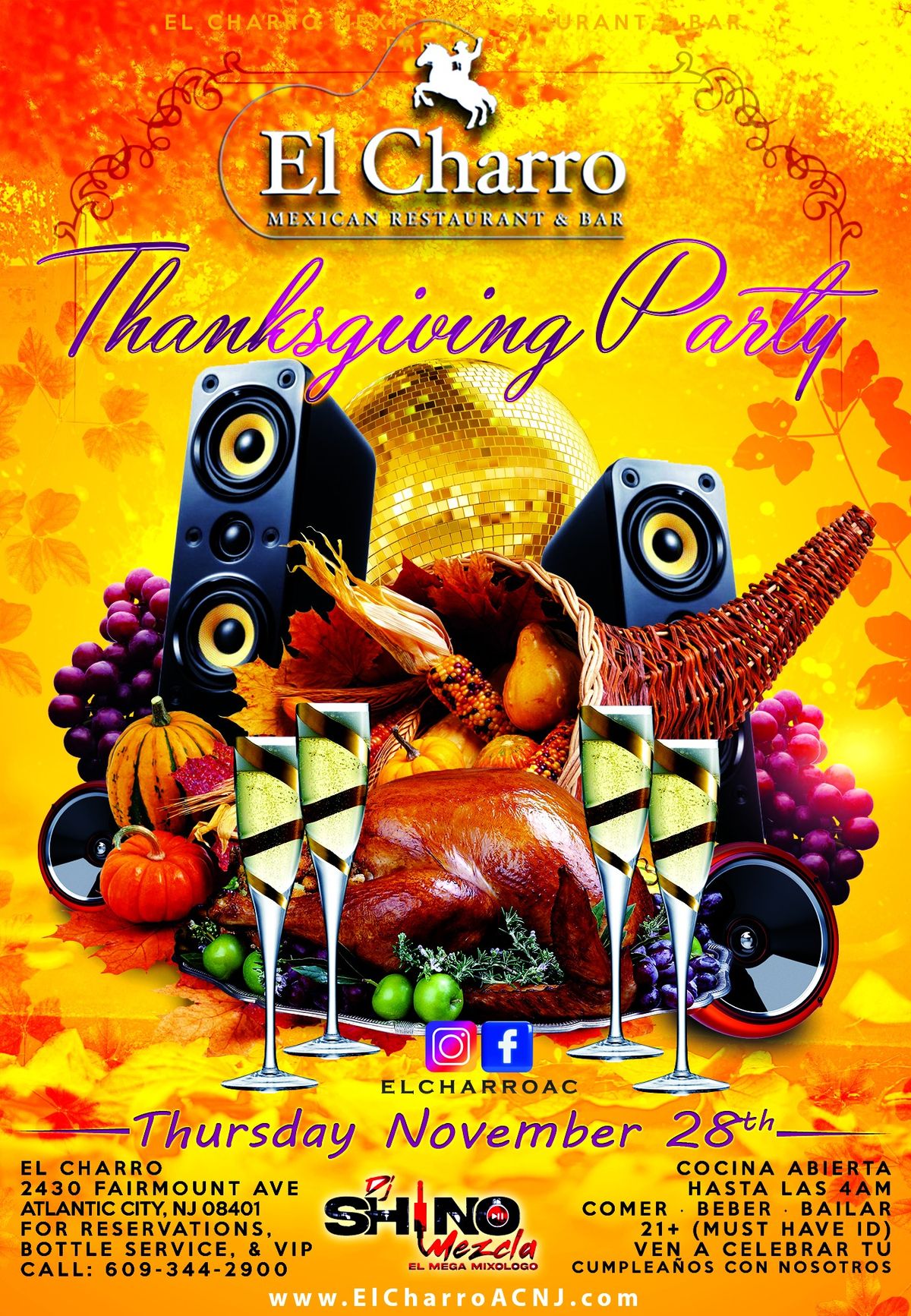 El Charro Thanksgiving Party