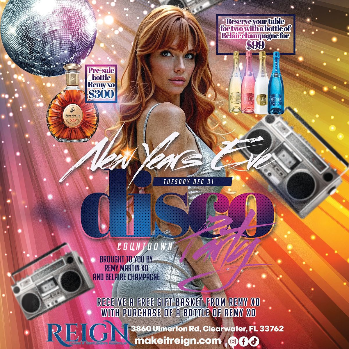 NEW YEAR\u2019s EVE DISCO PARTY at REIGN \ud83e\udea9