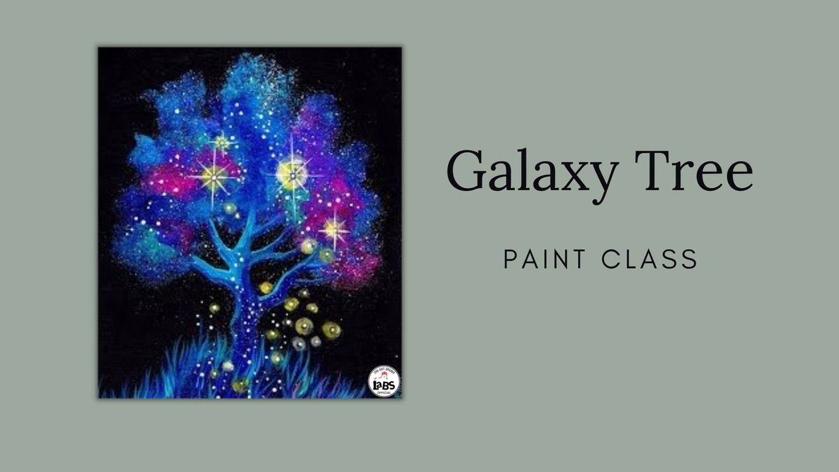 Galaxy Tree Paint Class Paint & Sip at Artsy Fartsy