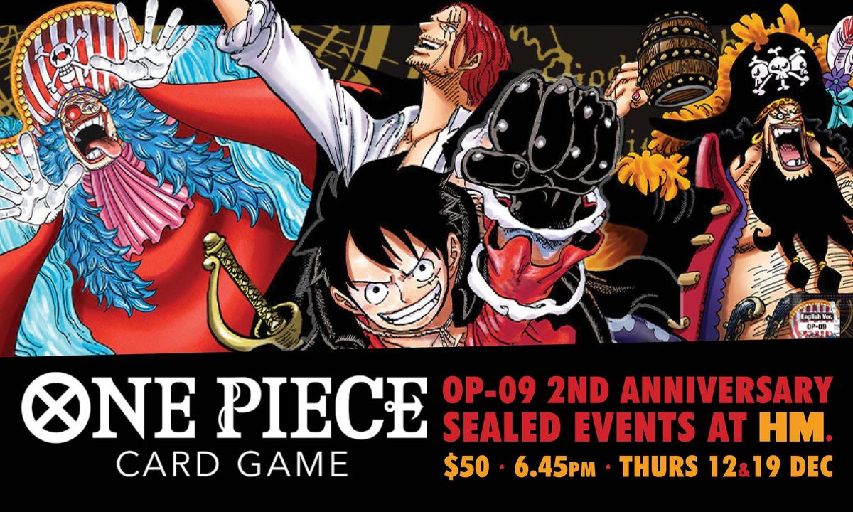 One Piece TCG - 2nd Anniversary Sealed - OP-09 at HM.