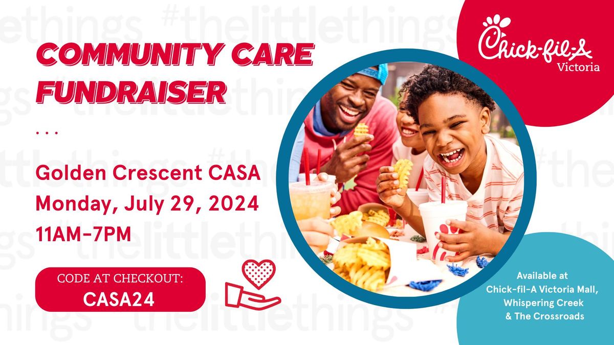 Community Care Event Fundraiser for Golden Crescent CASA