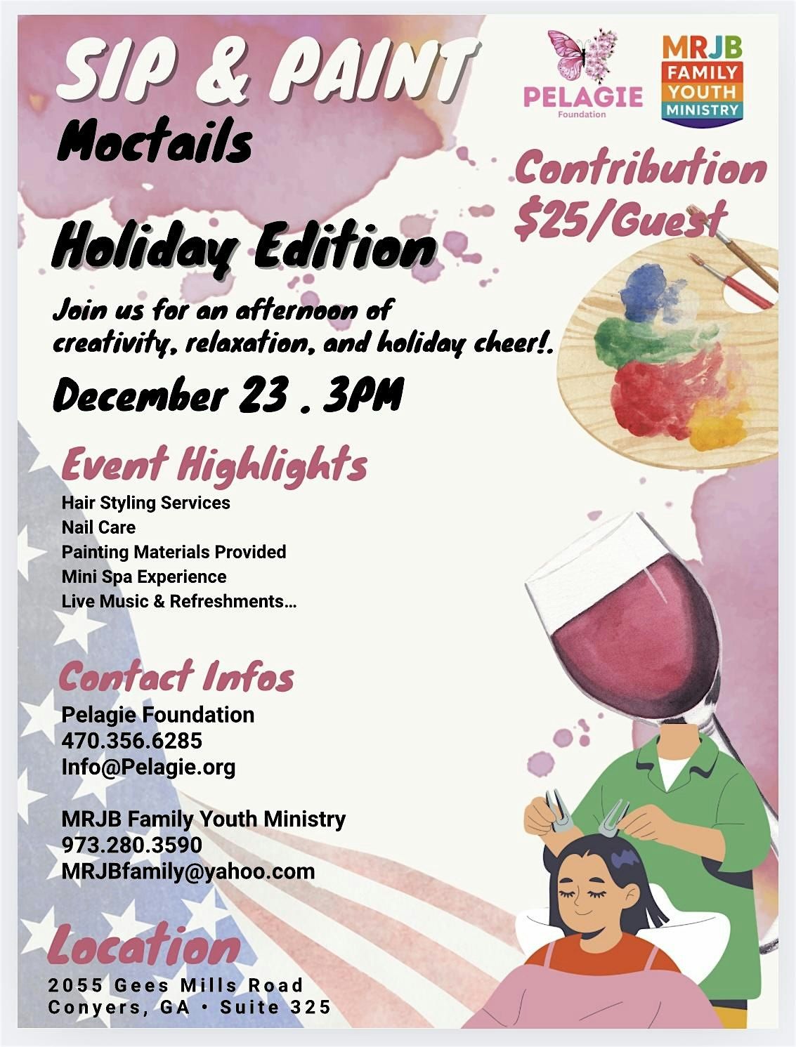 SIP AND PAINT  (Holidays Version)