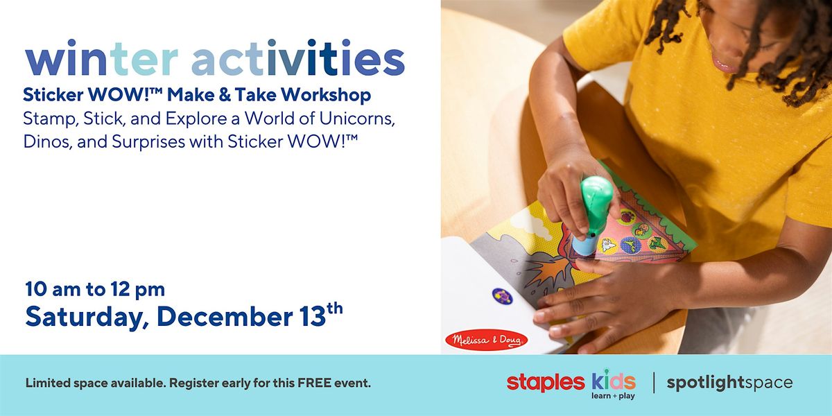 Sticker WOW!\u2122 Make & Take Workshop at Staples Barrhaven Store 225