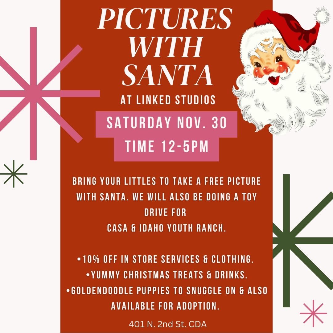 Pictures with Santa at Linked Studios 