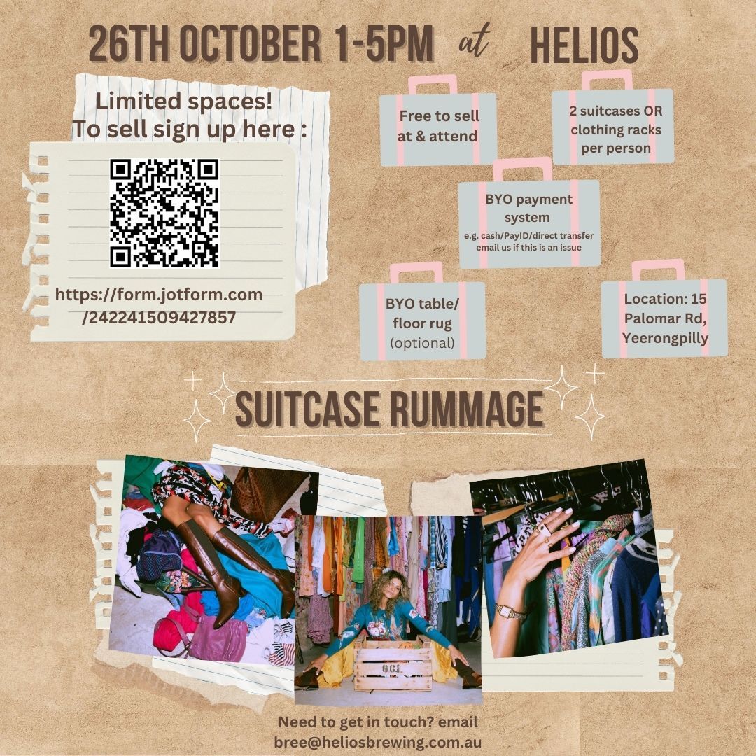 Suitacase Rummage at Helios Brewing co. 