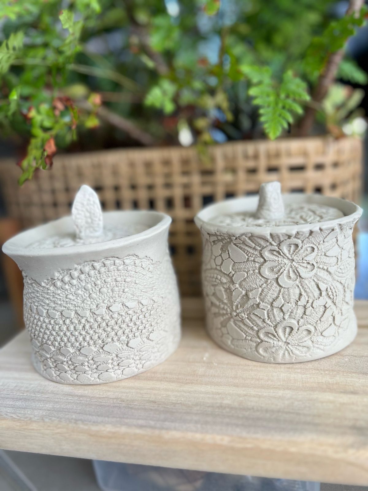 Clay N Sip - Pottery Canisters Workshop - (set of 2)