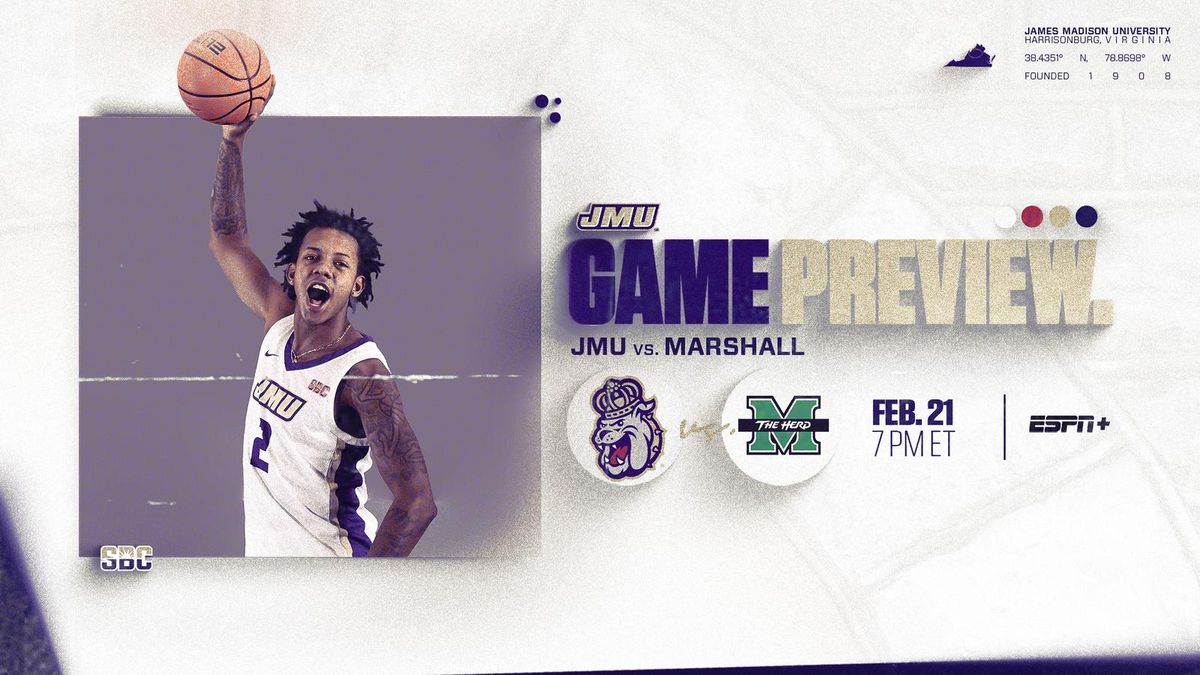 Marshall Thundering Herd at James Madison Dukes Mens Basketball