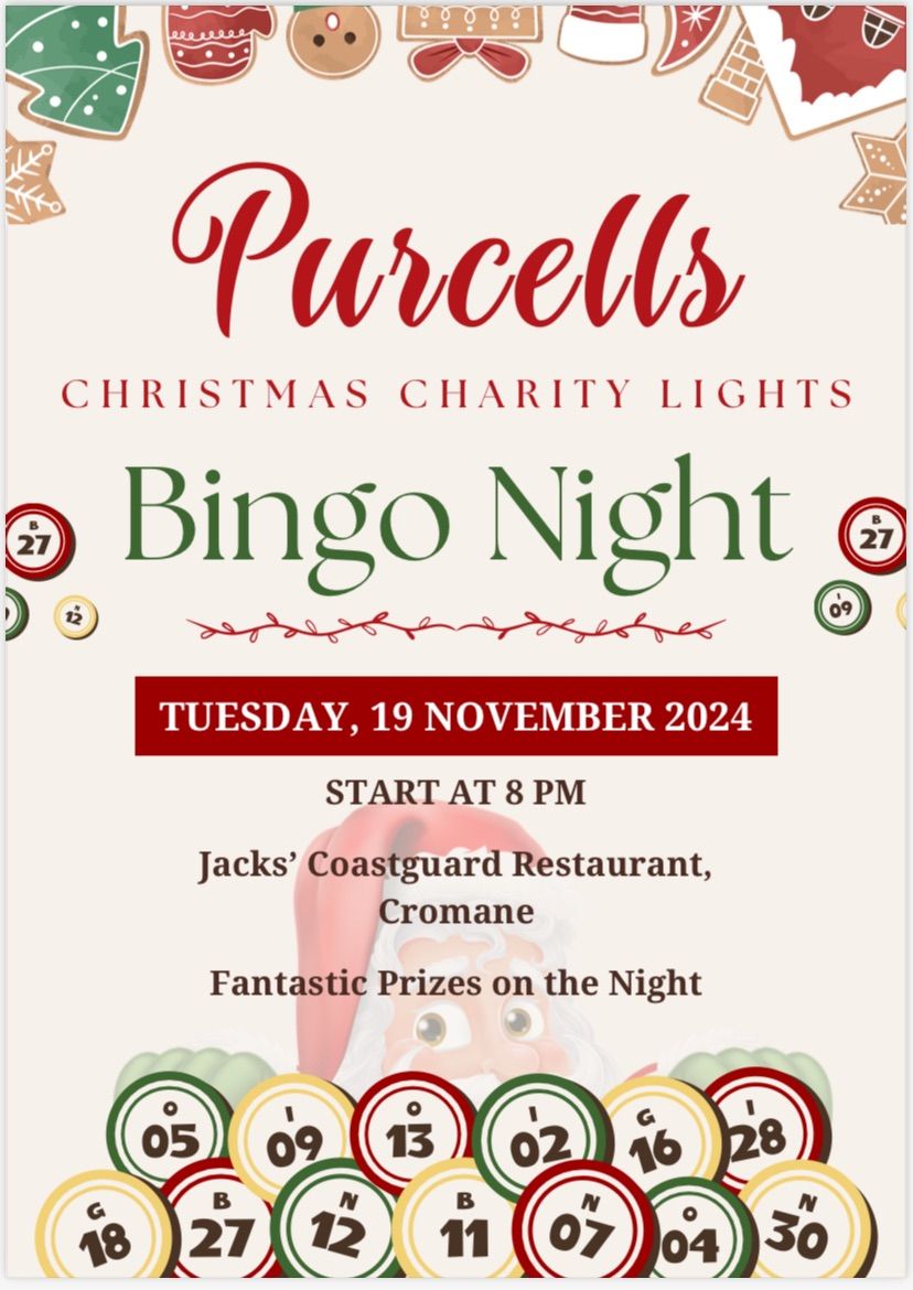 Purcells Christmas Charity Lights Bingo Night