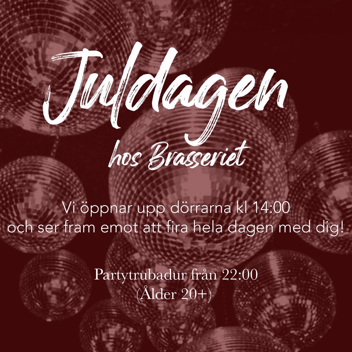 Juldagen hos oss! 