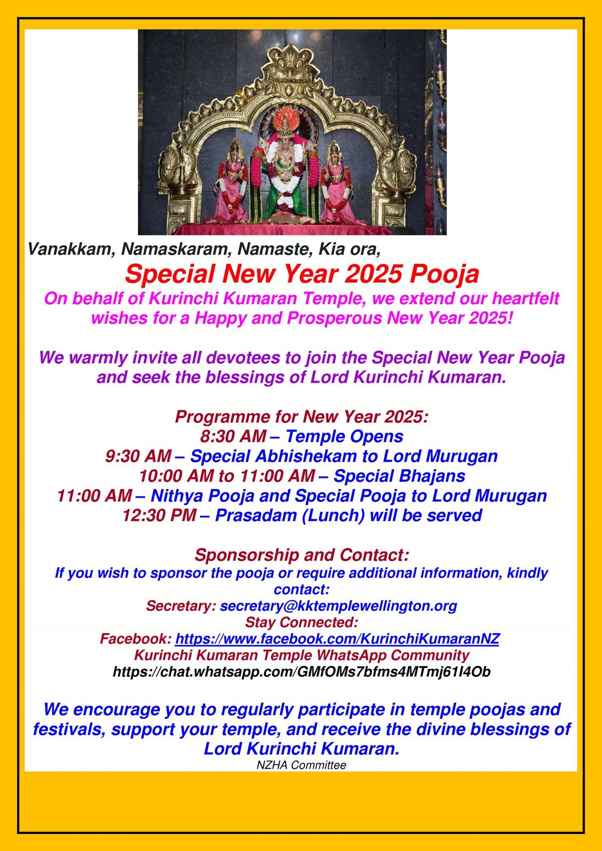 Special New Year 2025 Pooja