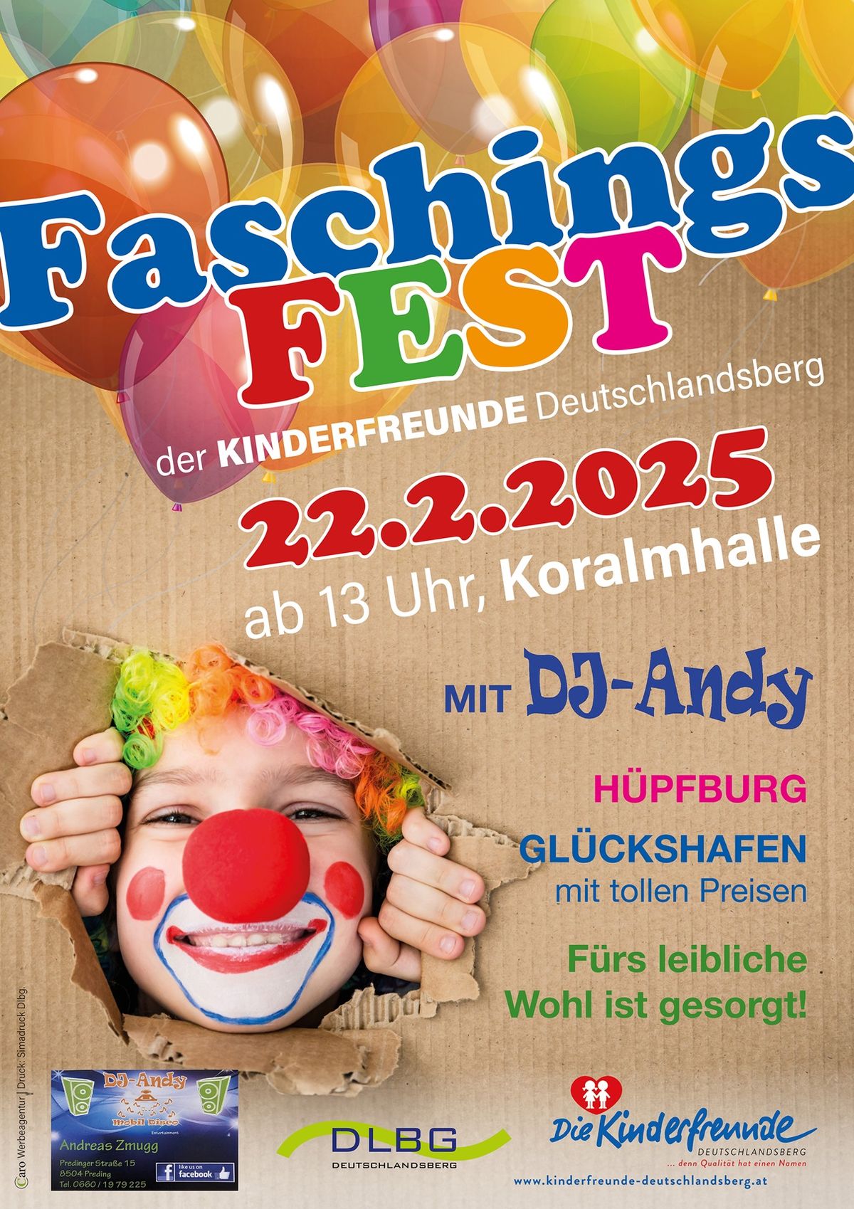 Gro\u00dfe Faschingsparty in der Koralmhalle Dlbg.