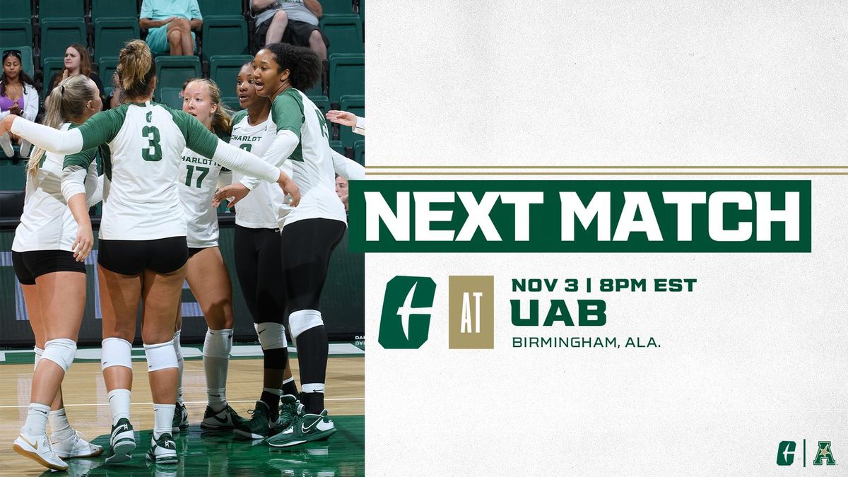 Parking UAB Blazers at Charlotte 49ers Womens Volleyball