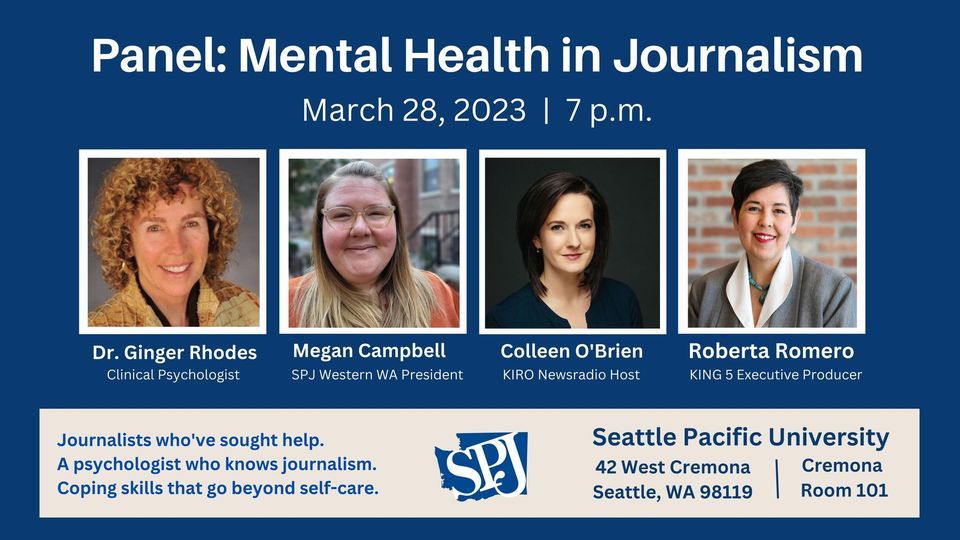 SPJ Panel: Mental Health in Journalism