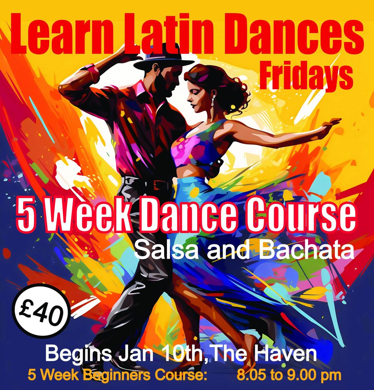 5-Week Salsa & Bachata Dance Course - Stonehaven