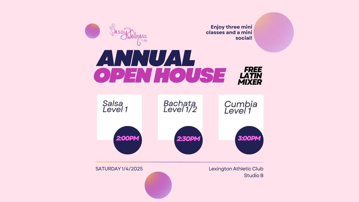 Sassy Wellness Annual Open House: Free Latin Mixer