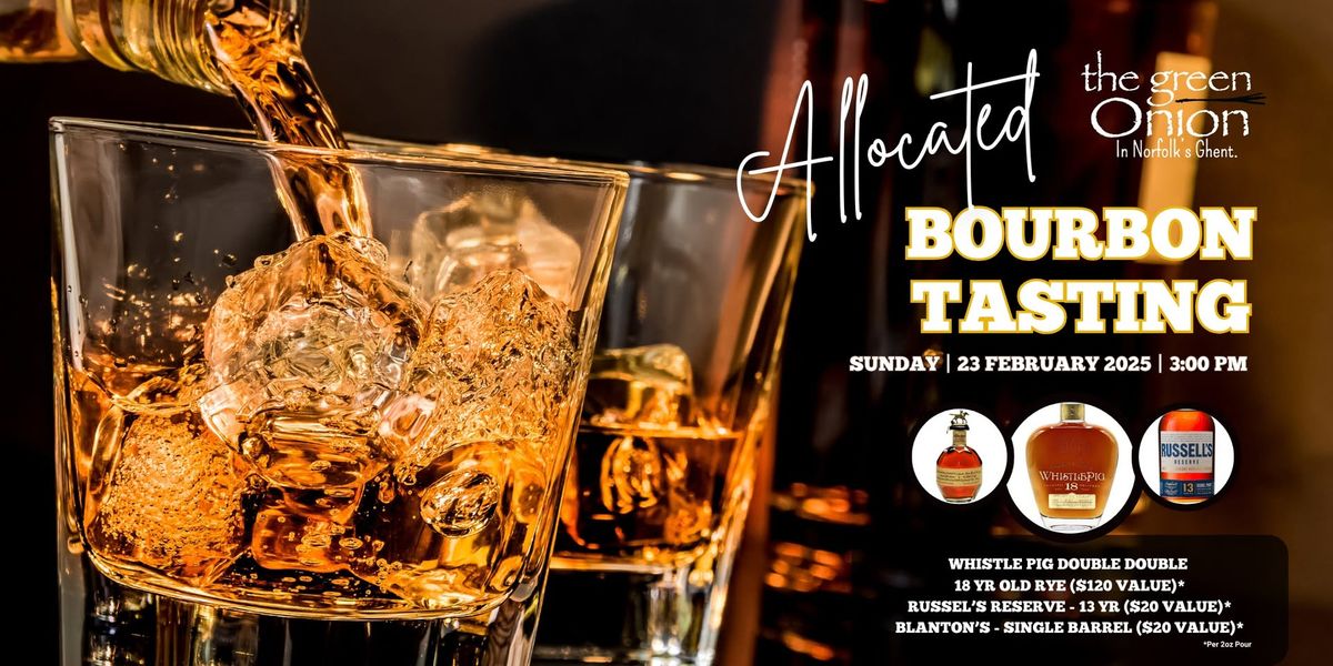 Allocated Bourbon Tasting : Whistle Pig Double Double & More