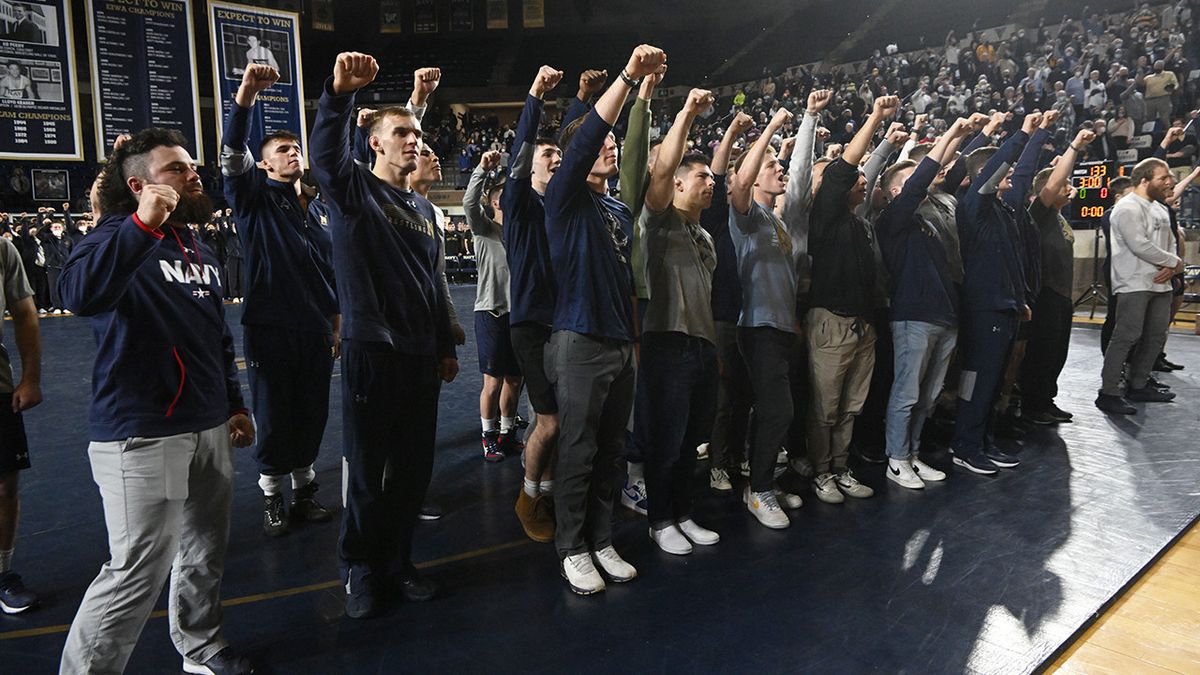 Parking Army Black Knights at Navy Midshipmen Wrestling