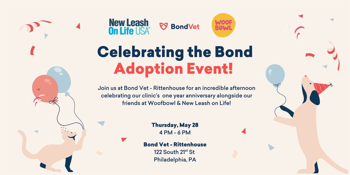 Celebrating the Bond Adoption Event with New Leash on Life & Woofbowl