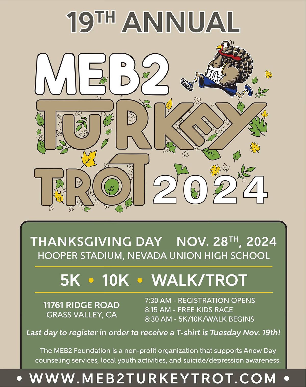 19th Annual MEB2 Turkey Trot