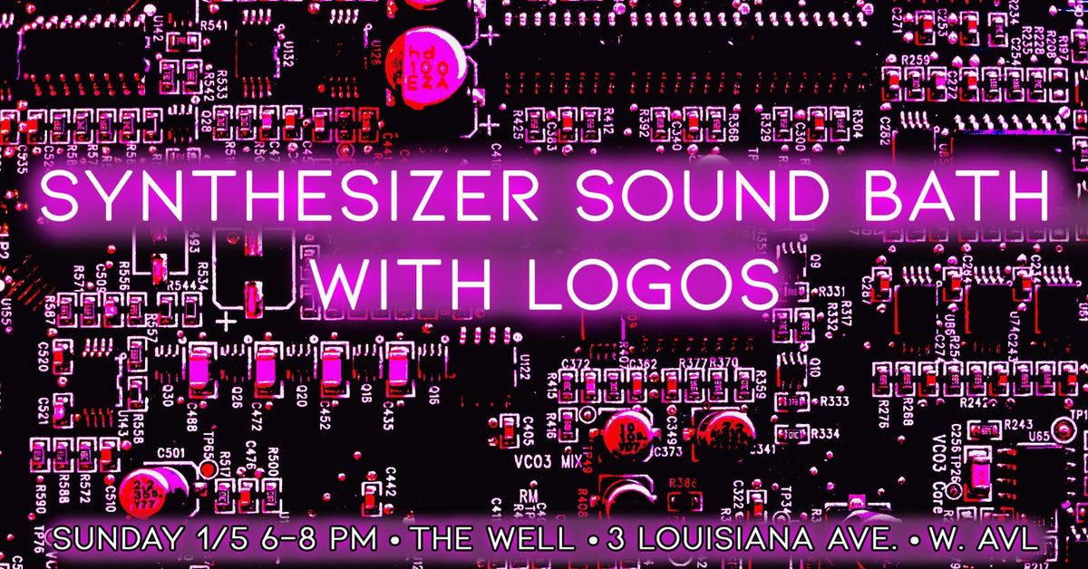 Synthesizer Sound Bath with Logos