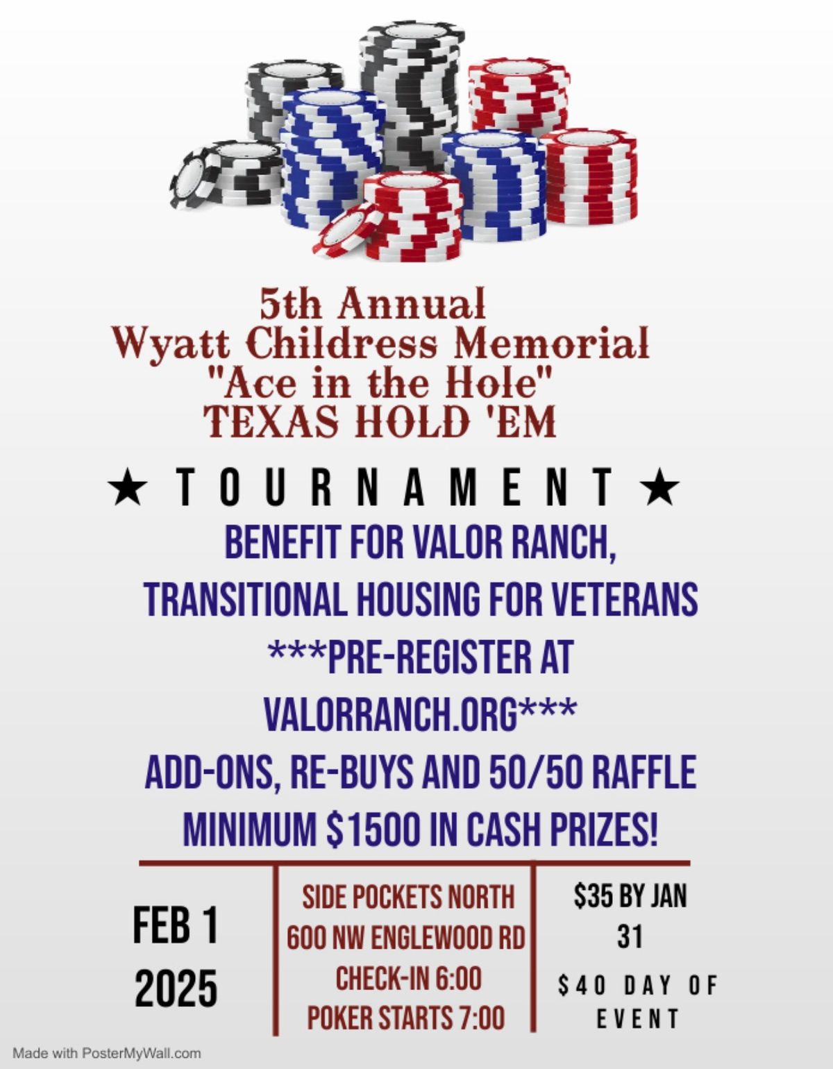 Wyatt Childress Memorial Poker Tournament 