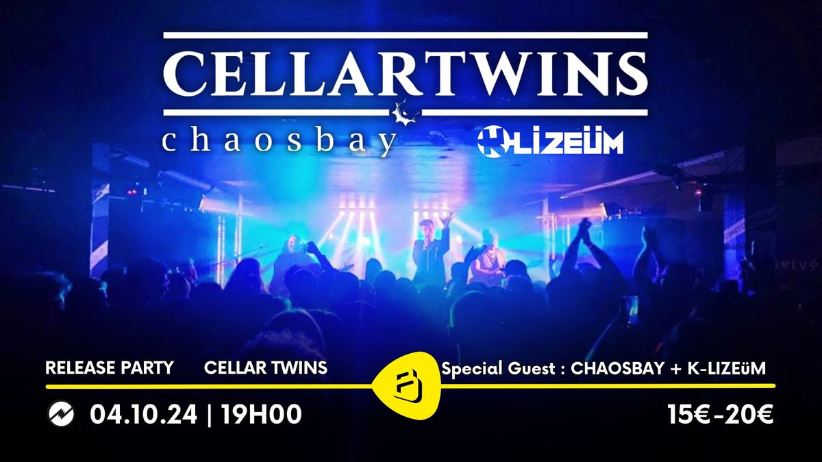 Cellar Twins album release party + Chaosbay + K-Lize\u00fcm au Belv\u00e9d\u00e8re de Namur