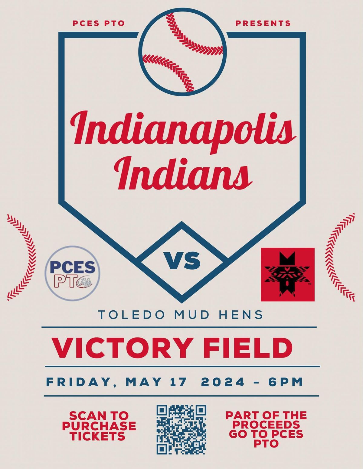Pleasant Crossing PTO presents: Indianapolis Indians vs. Toledo Mud Hens 