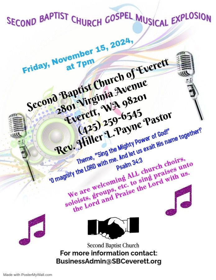 Second Baptist Church of Everett Gospel Musical Explosion 