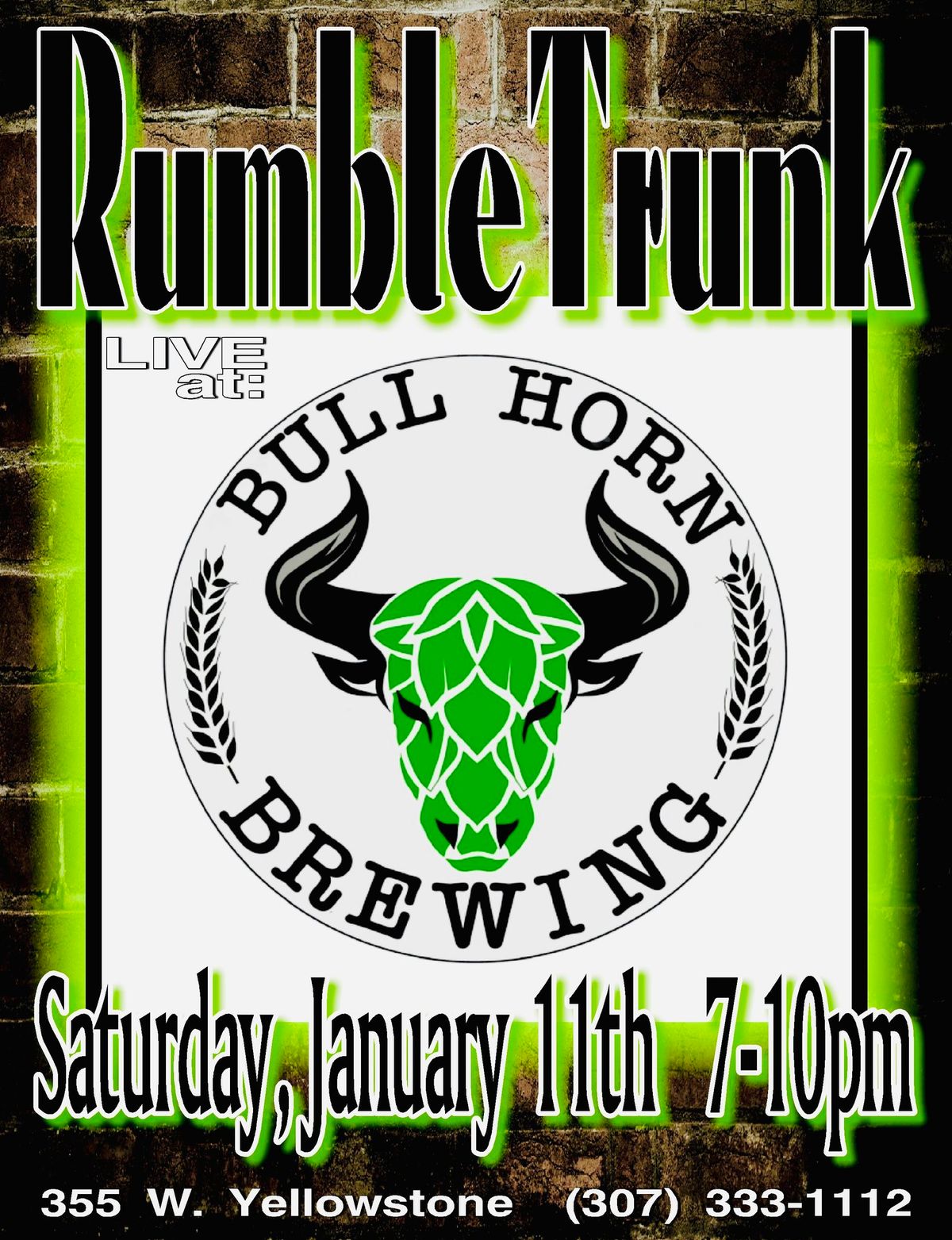 RumbleTrunk live at Bull Horn Brewing!