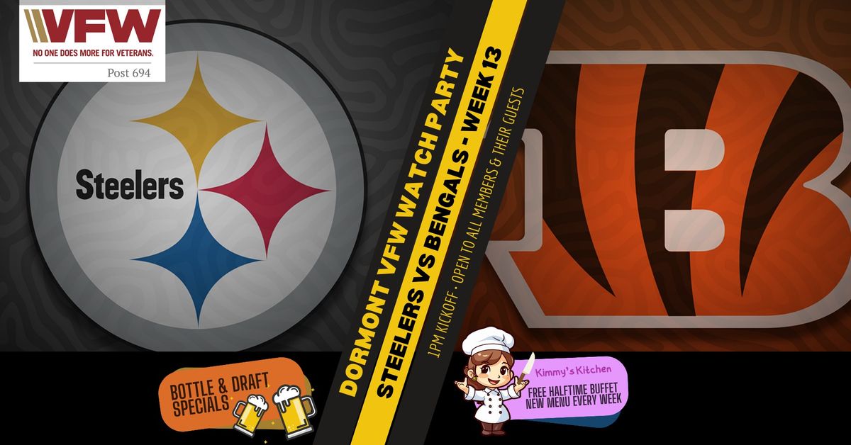 Steelers Watch Party - NFL Week 13