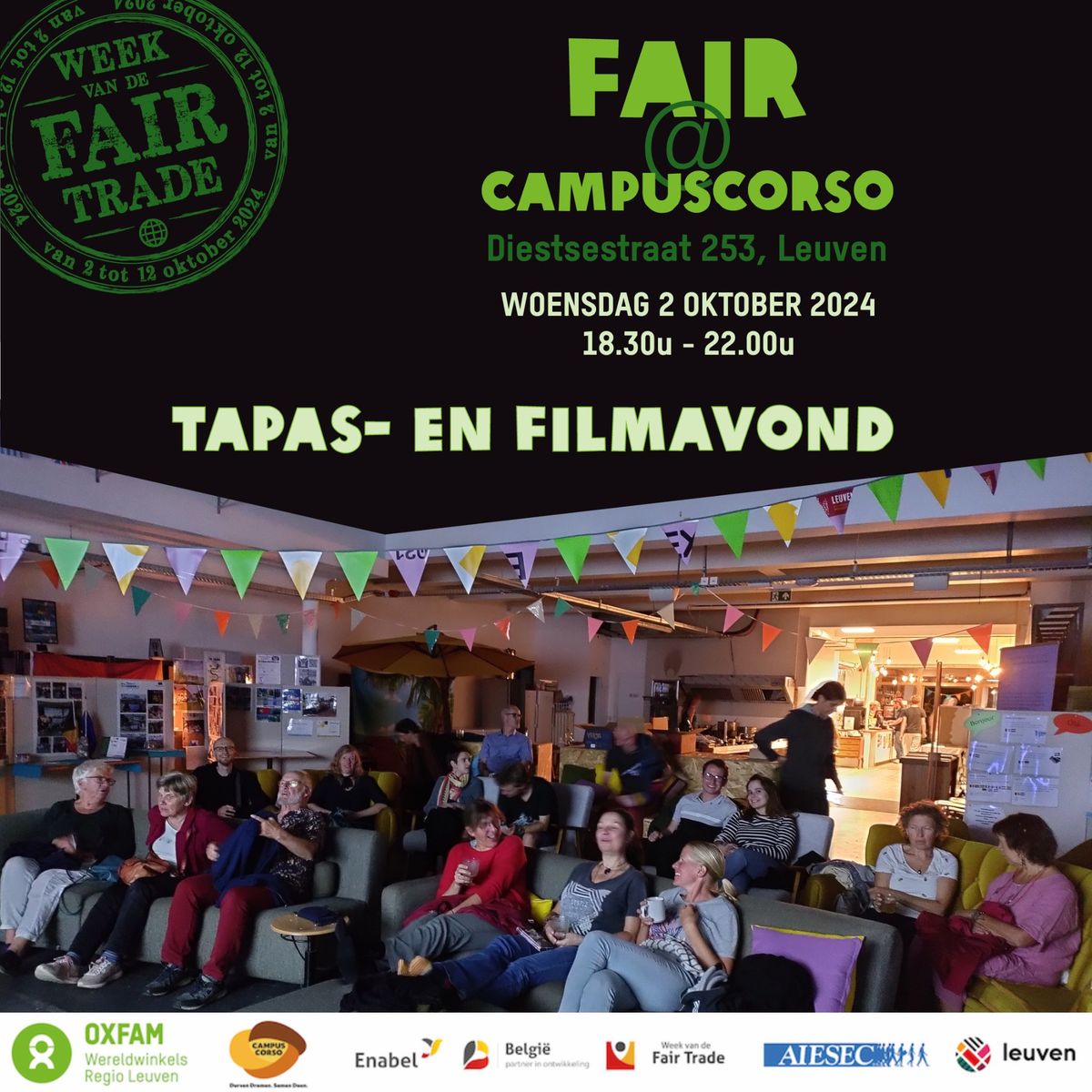 FAIR@CampusCorso: Tapas- en filmavond