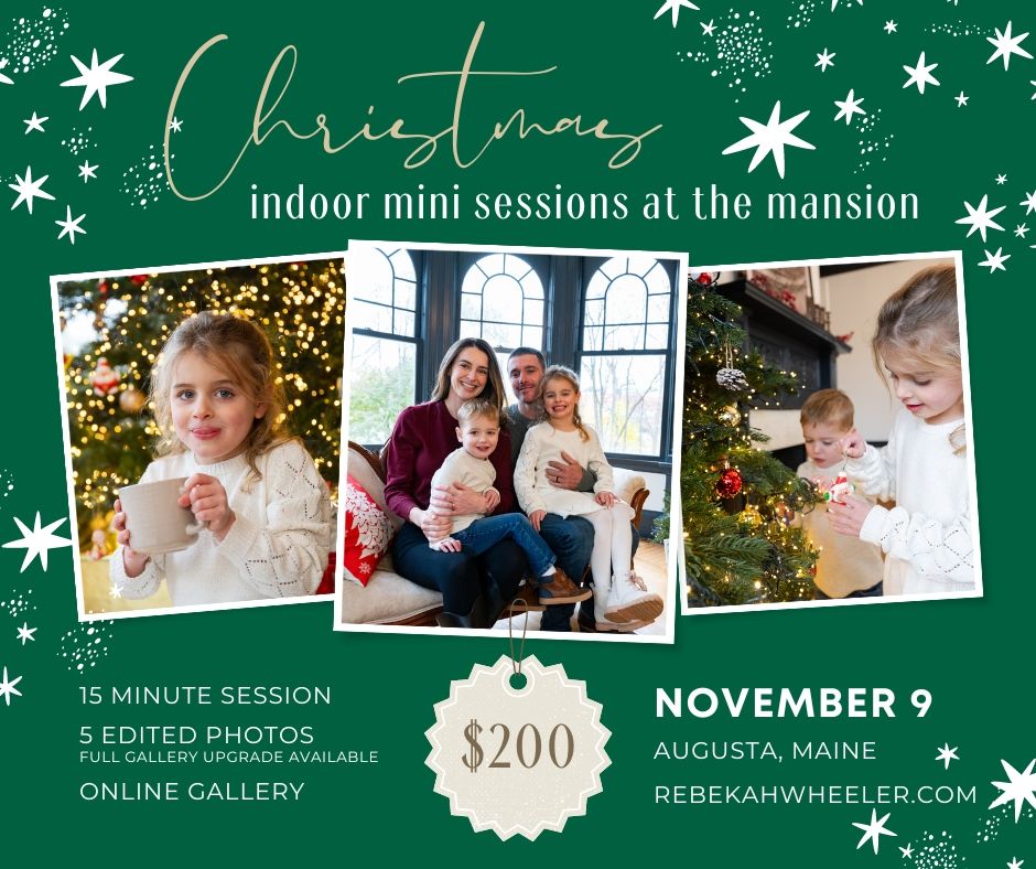 Christmas Photo Minis at the Mansion