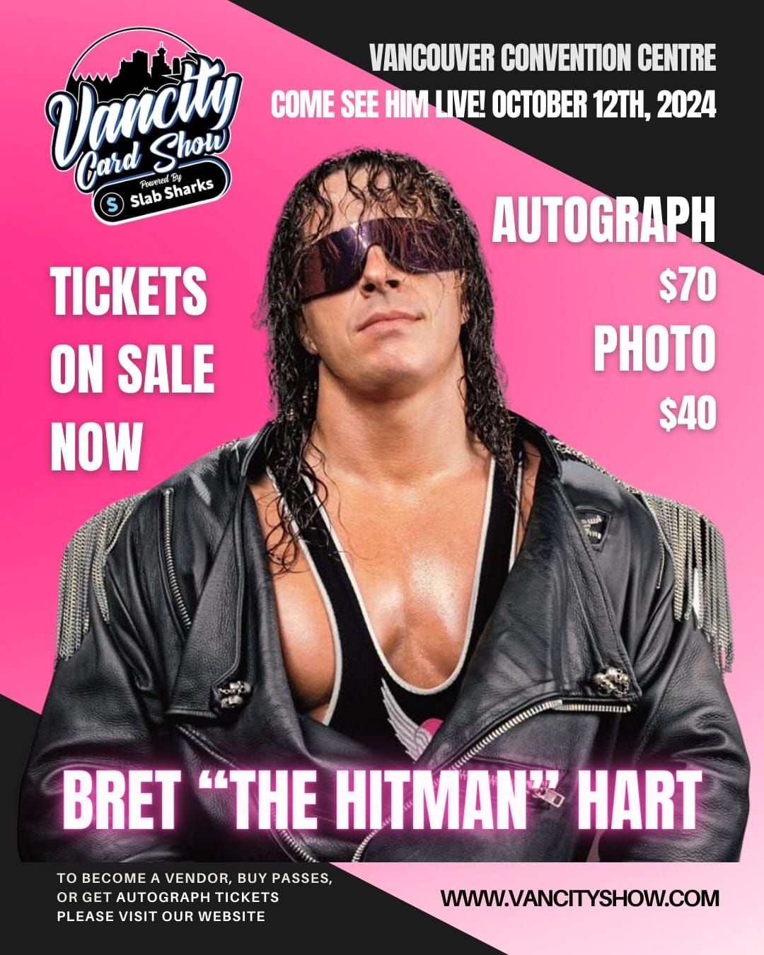 Bret Hart LIVE in Vancouver @ Vancity Card Show