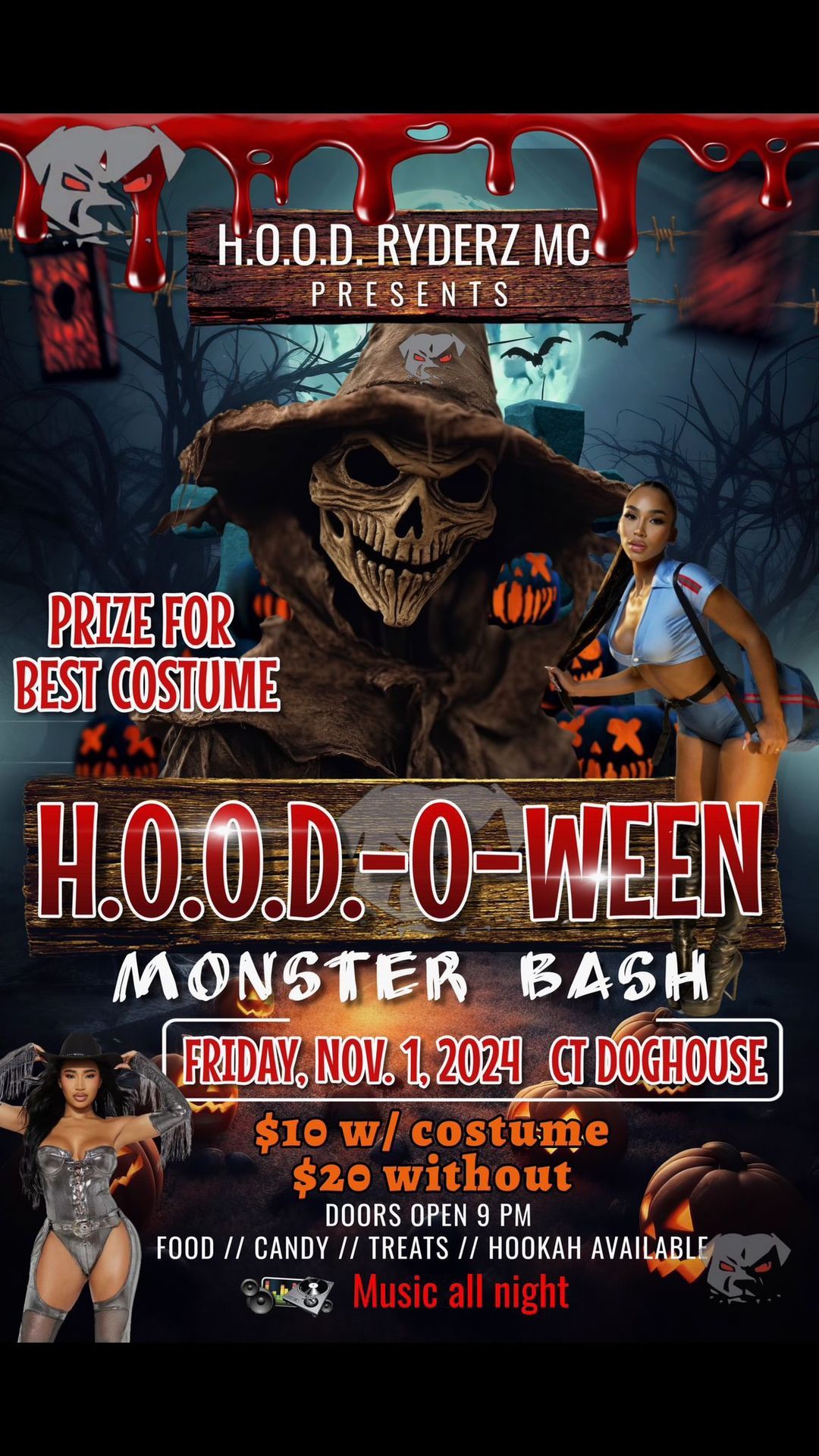 H.O.O.D -O- WEEN monster bash