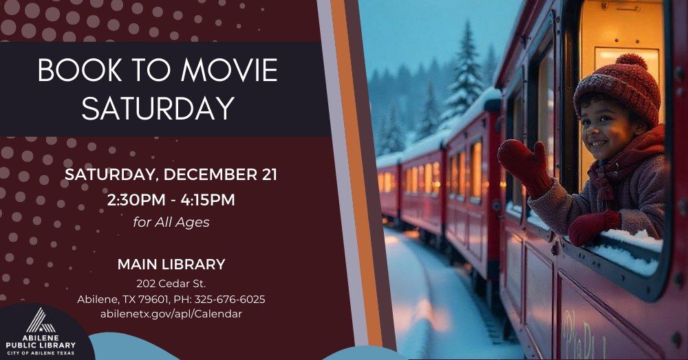 Book-to-Movie Saturday (Main Library)