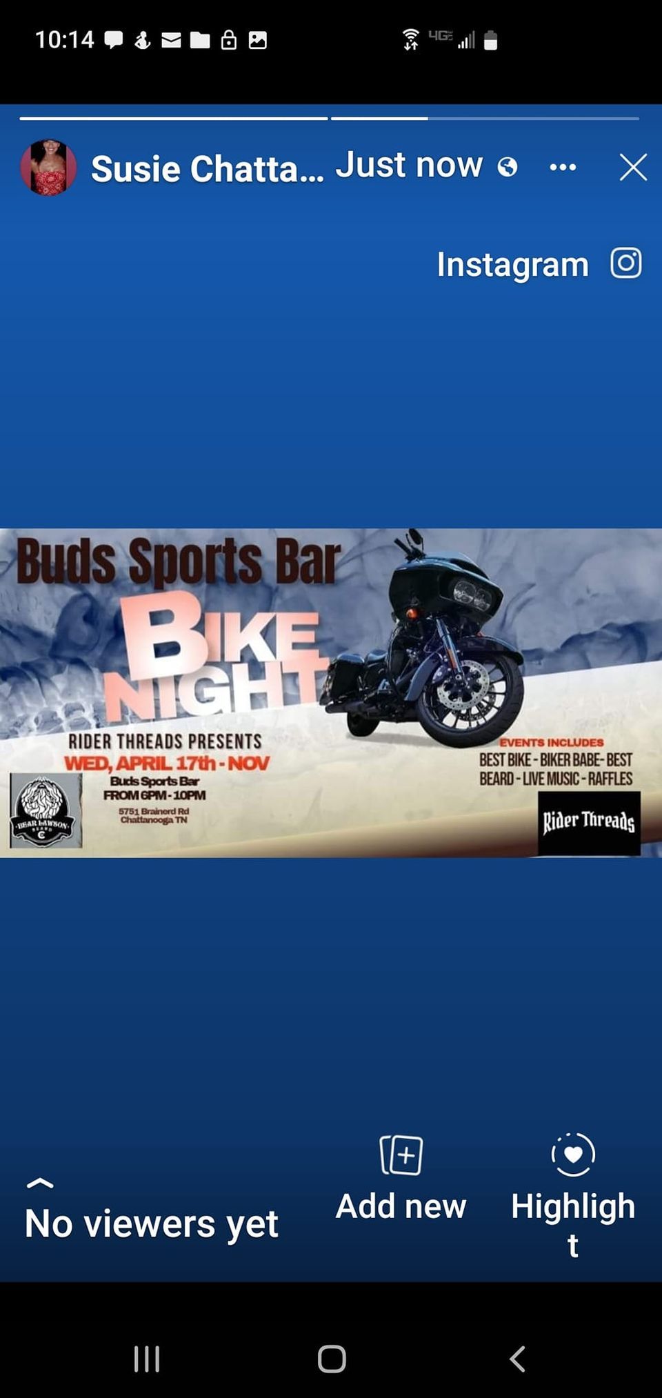 BUD'S SPORTS BAR BIKE NIGHT 