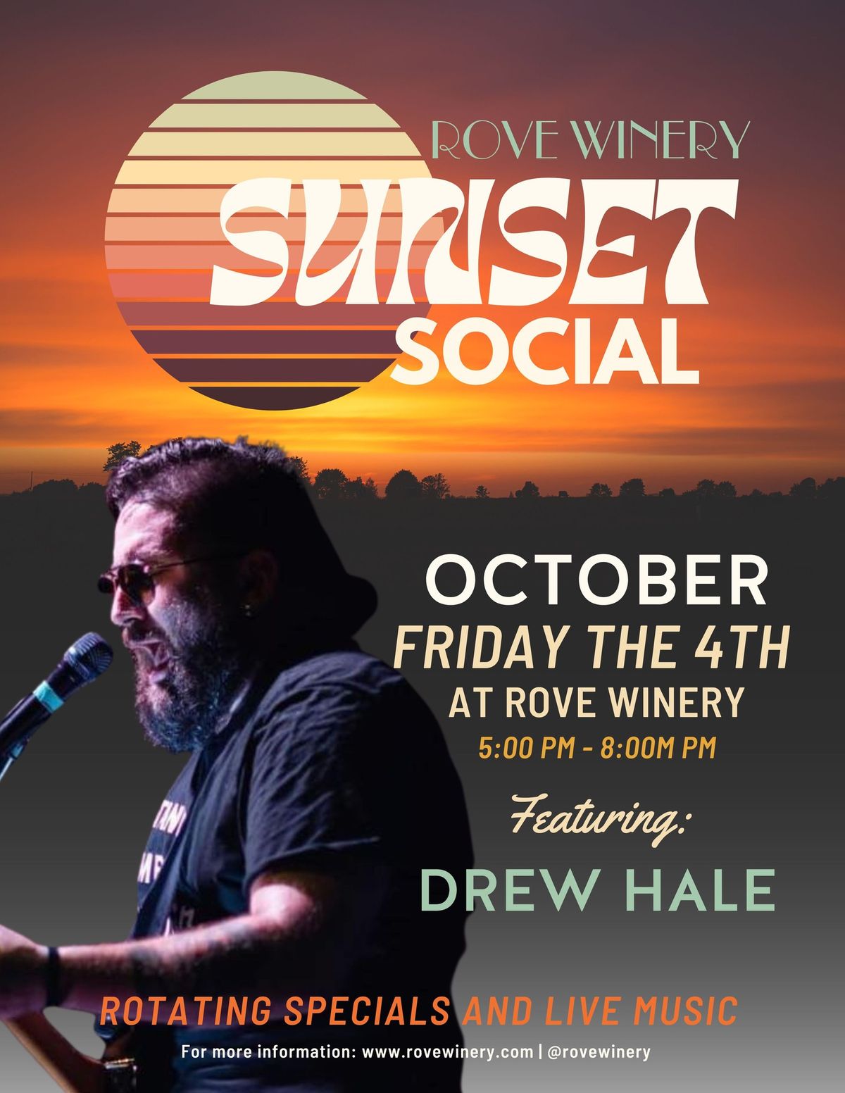 Sunset Social | Drew Hale & Rotating Specials 