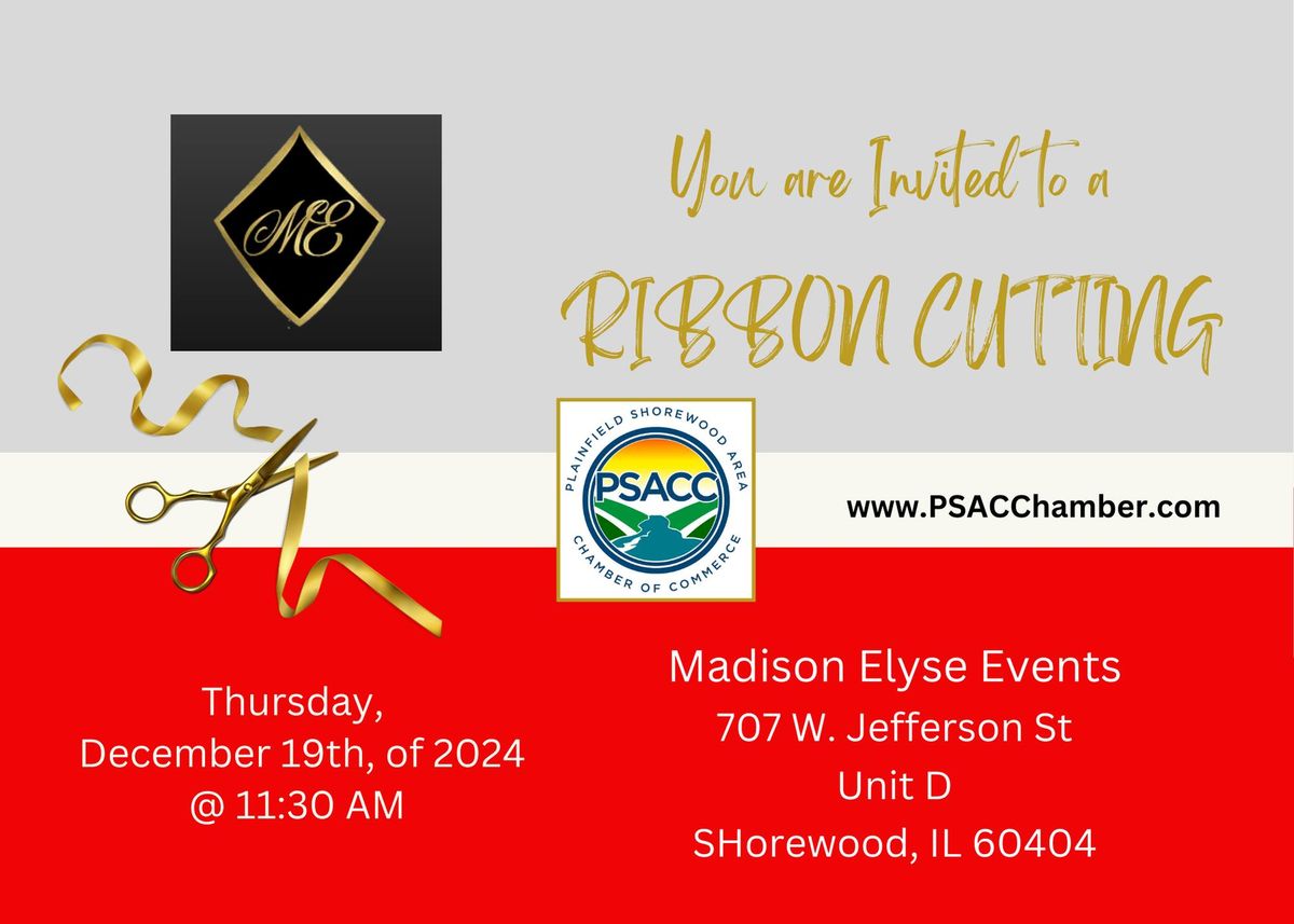 Ribbon Cutting- Madison Elyse Events